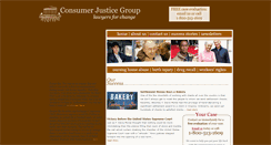 Desktop Screenshot of consumerjusticegroup.com
